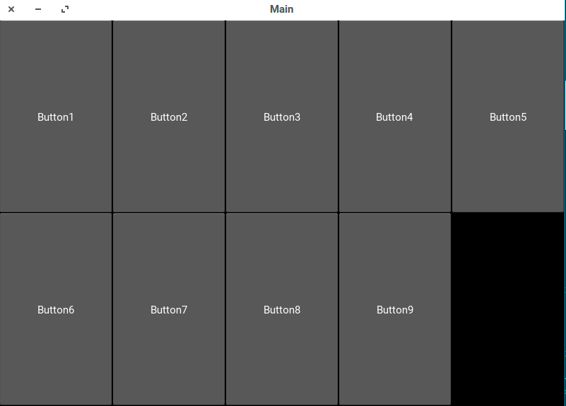 Gridlayout with rows